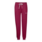 Ball Avslappnad silhuett sweatpants i Magenta Red, Dam