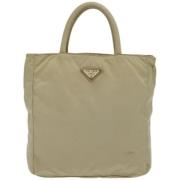 Prada Vintage Pre-owned Tyg prada-vskor Beige, Dam