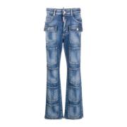 Dsquared2 Flared Jeans Blue, Dam