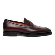 Santoni Loafers Red, Herr