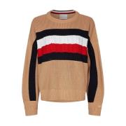 Tommy Hilfiger Round-neck Knitwear Multicolor, Dam