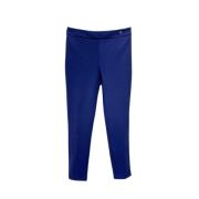 Carolina Herrera Cropped Trousers Blue, Dam
