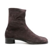 Maison Margiela Kaffebruna Mocka Ankelstövlar Brown, Herr