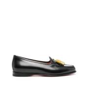 Santoni Loafers Black, Dam