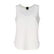 Pinko Sleeveless Tops White, Dam