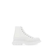 Alexander McQueen Lace-up Boots White, Herr