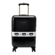 Chiara Ferragni Collection Svart Eyelike Logo Resväska Trolley Black, ...