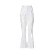 Genny Wide Trousers White, Dam