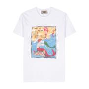 Alessandro Enriquez Sjöjungfru Bomull T-shirt White, Dam