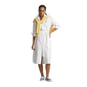 Polo Ralph Lauren Shirt Dresses White, Dam