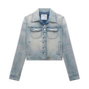 Courrèges Denim Jackets Blue, Dam