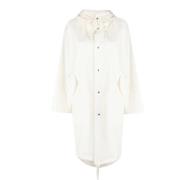 Jil Sander Single-Breasted Coats Beige, Dam