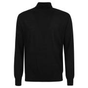 Ballantyne Knitwear Black, Herr