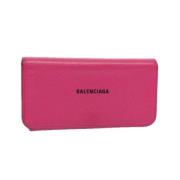 Balenciaga Vintage Pre-owned Laeder plnbcker Pink, Dam