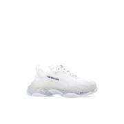 Balenciaga Triple S Clear Sole Gymnastikskor White, Dam