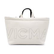 Vic Matié Tote Bags Beige, Dam