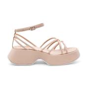 Vic Matié Rosa Nappa Läder Bur Sandal Pink, Dam