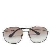 Prada Vintage Pre-owned Acetat solglasgon Black, Herr