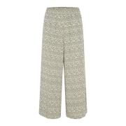 Part Two Wide Trousers Beige, Dam