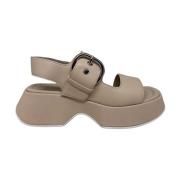 Vic Matié Mini Yoko Elfenben Kalvskinn Sandal Beige, Dam