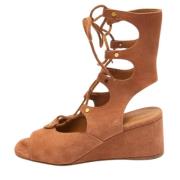 Chloé Pre-owned Pre-owned Mocka sandaler Brown, Dam