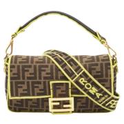 Fendi Vintage Pre-owned Canvas fendi-vskor Brown, Dam