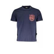 Plein Sport Blå Bomull Print T-Shirt Blue, Herr