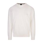 Hugo Boss Round-neck Knitwear White, Herr