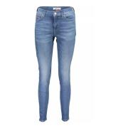 Tommy Hilfiger Ljusblå Skinny Jeans med 5-ficksdesign Blue, Dam