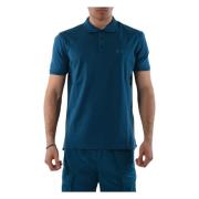 C.p. Company Randig Krage Polo i Piquet Blue, Herr