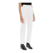 Loulou Studio Straight Jeans White, Dam