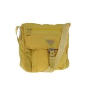 Prada Vintage Pre-owned Nylon prada-vskor Yellow, Dam