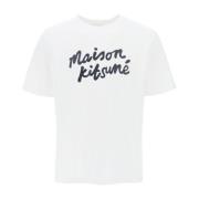 Maison Kitsuné T-Shirts White, Herr