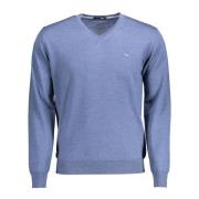 Harmont & Blaine V-neck Knitwear Blue, Herr