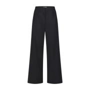 Jane Lushka Wide Trousers Black, Dam