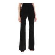 Courrèges Wide Trousers Black, Dam