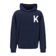 Kenzo Tiger Motif Hoodie Sweatshirt Blue, Herr