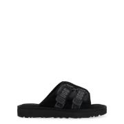 UGG Svart Strap Slide Sandaler Black, Herr