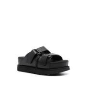 UGG Svarta platta skor Goldenstar Hi Slide Black, Dam