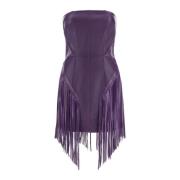 Versace Short Dresses Purple, Dam