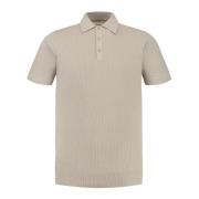 Pure Path Sand Struktur Polo Herr Beige, Herr