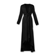 Silk95Five Ananda Silke Svart Klänning Black, Dam