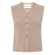 Emerson Renaldi Sleeveless Knitwear Brown, Dam