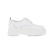 JoDis 70-talet Memphis Lace Up Sko White, Dam