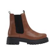 JoDis Läder Cognac Boot med Chunky Sula Brown, Dam