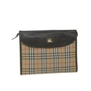 Burberry Vintage Pre-owned Nylon kuvertvskor Multicolor, Dam