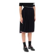 Thom Browne Midi Skirts Blue, Dam