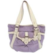 Celine Vintage Pre-owned Canvas totevskor Purple, Dam