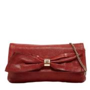 Carolina Herrera Pre-owned Pre-owned Laeder kuvertvskor Red, Dam