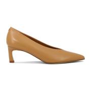 Halmanera Läder Vale Pumps Beige, Dam